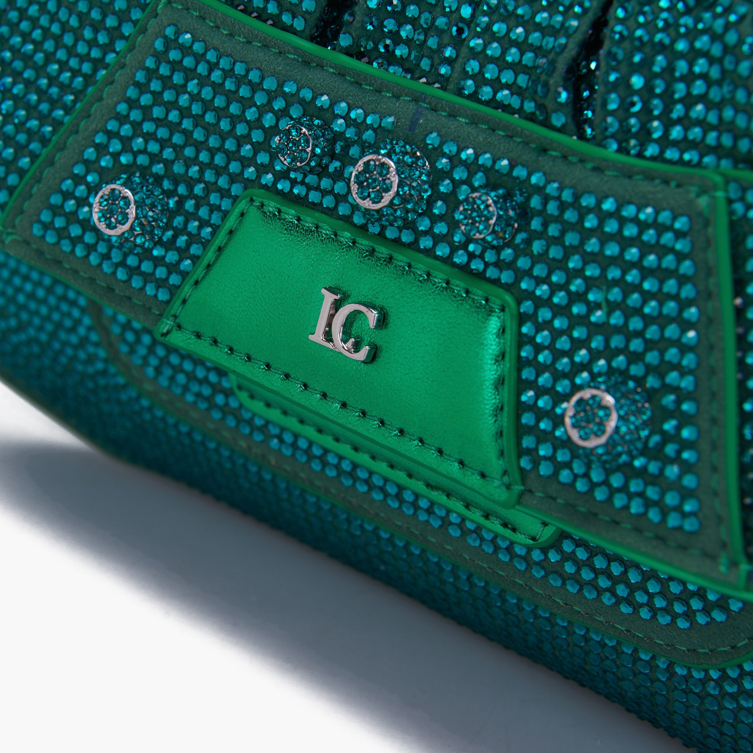 La Carrie Borsa Microstrass Verde