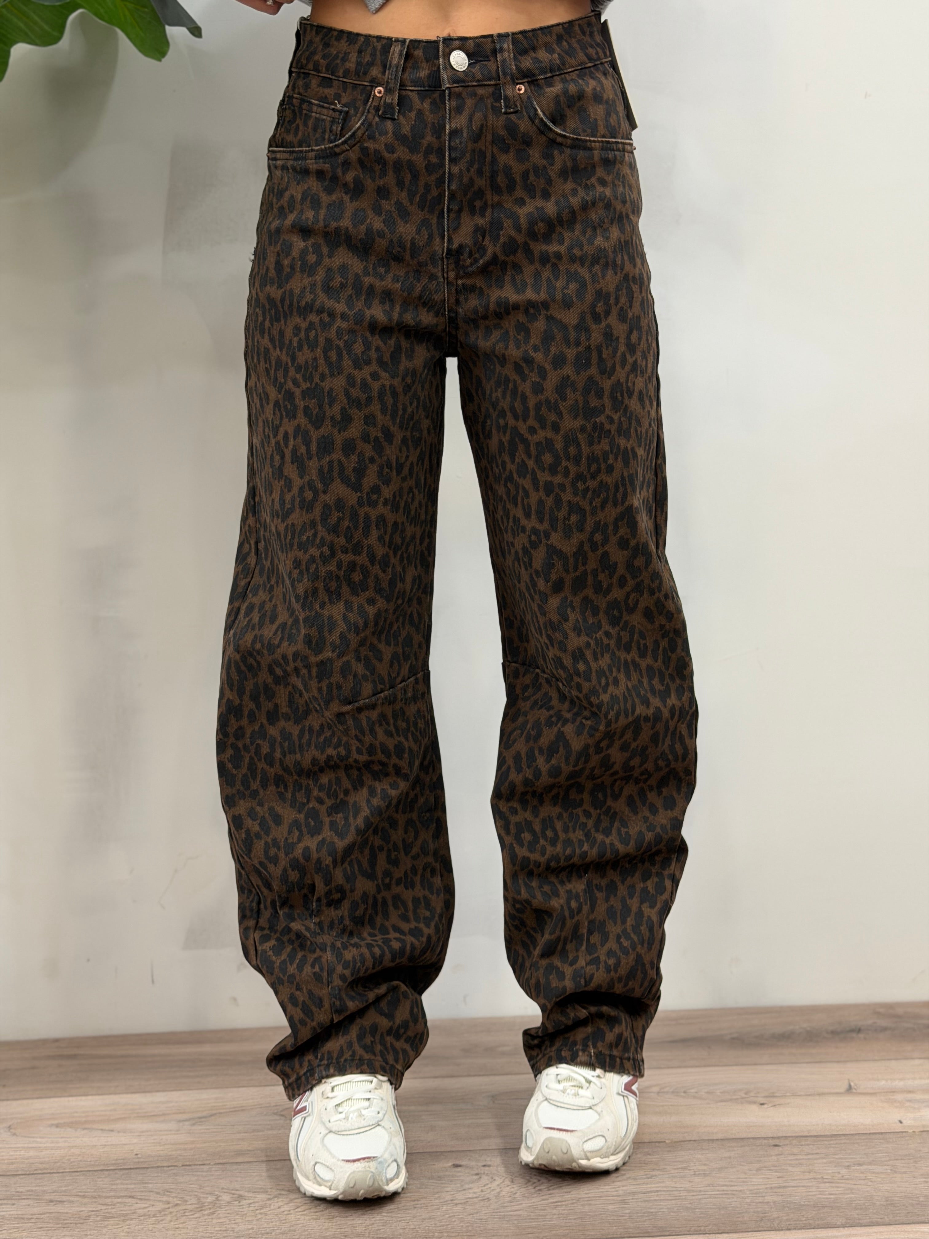 Jeans Ballon Animalier