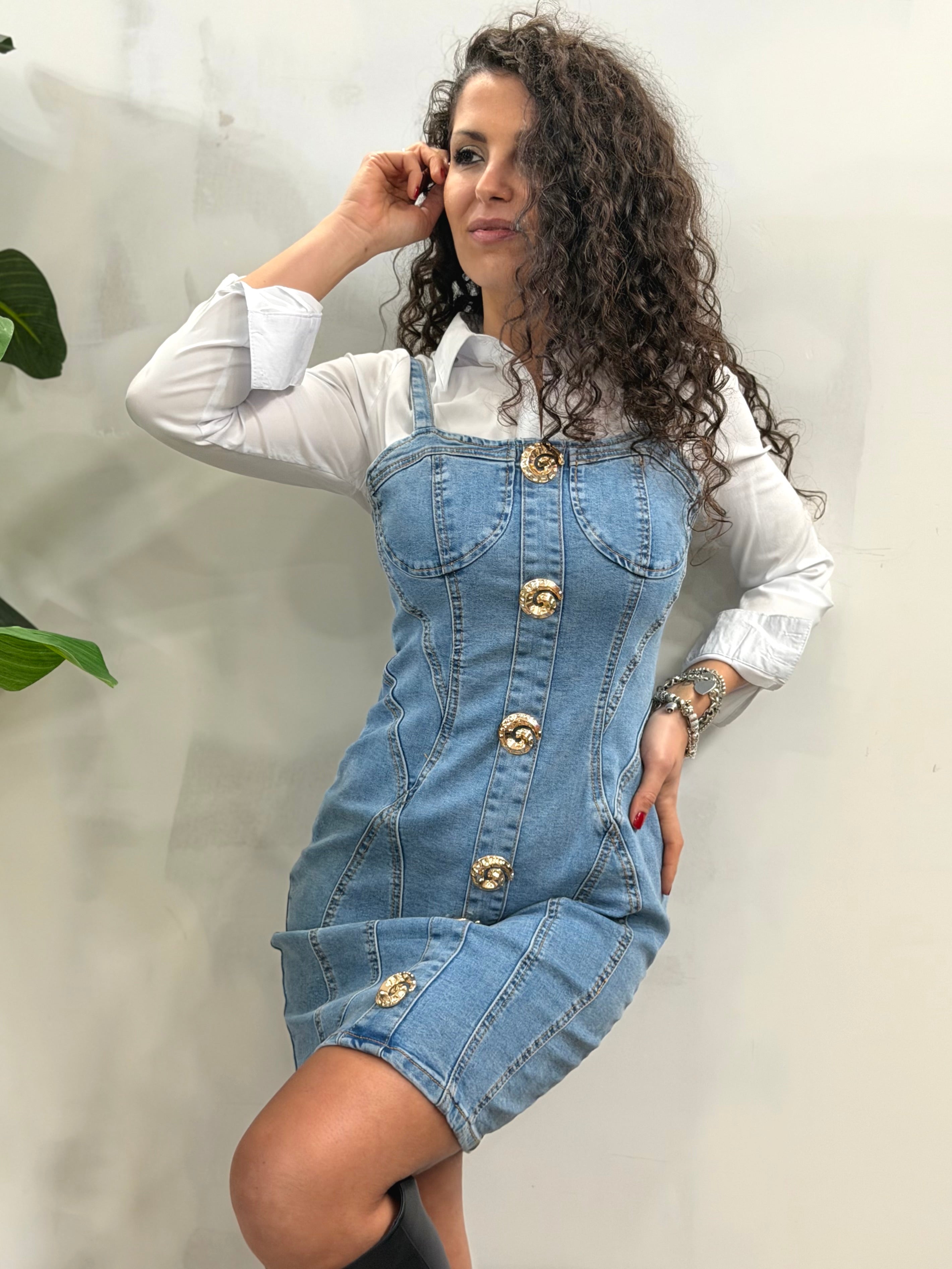 Abito Denim Conchiglia