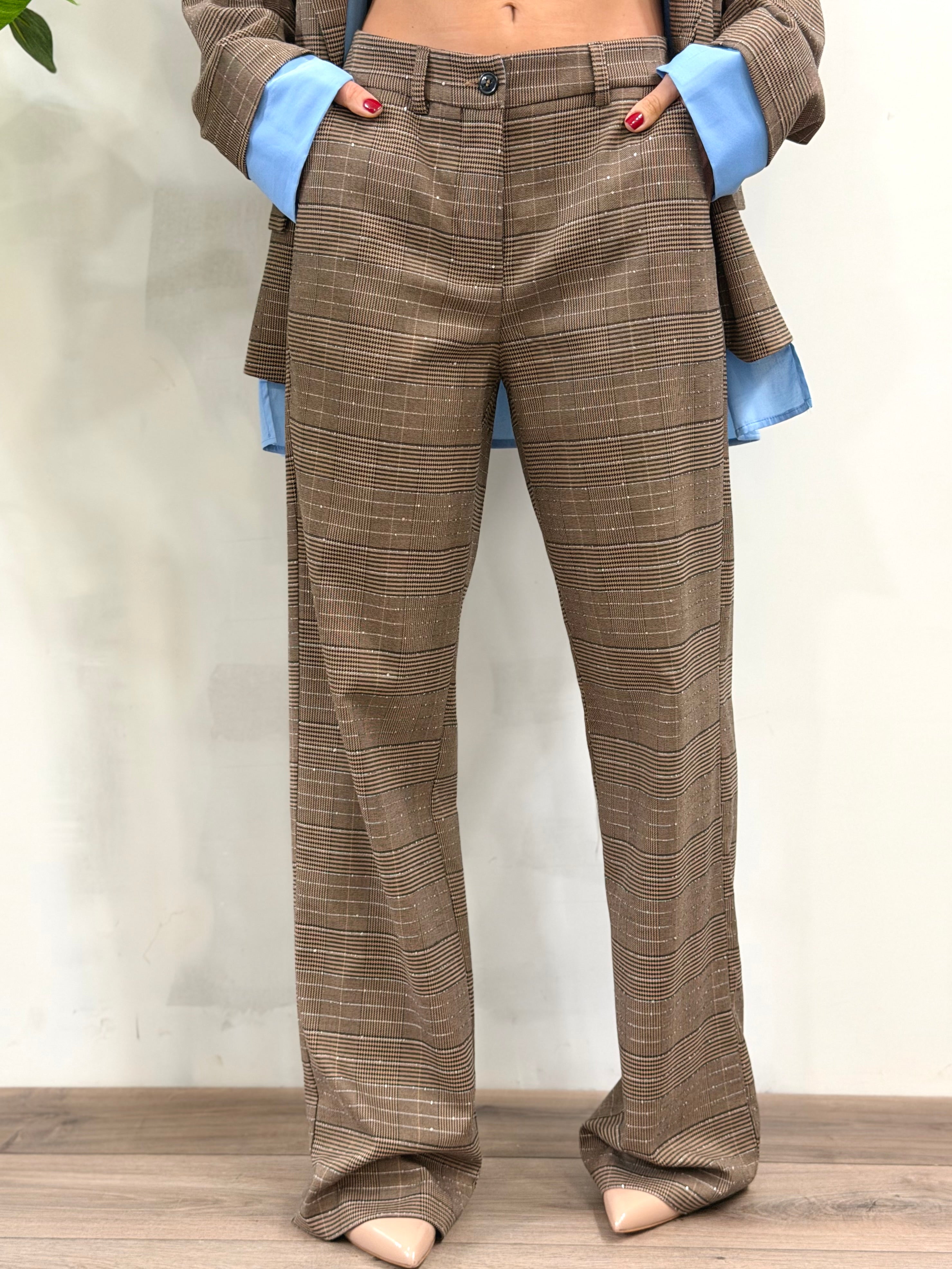 AnyPlace Tailleur Check Beige