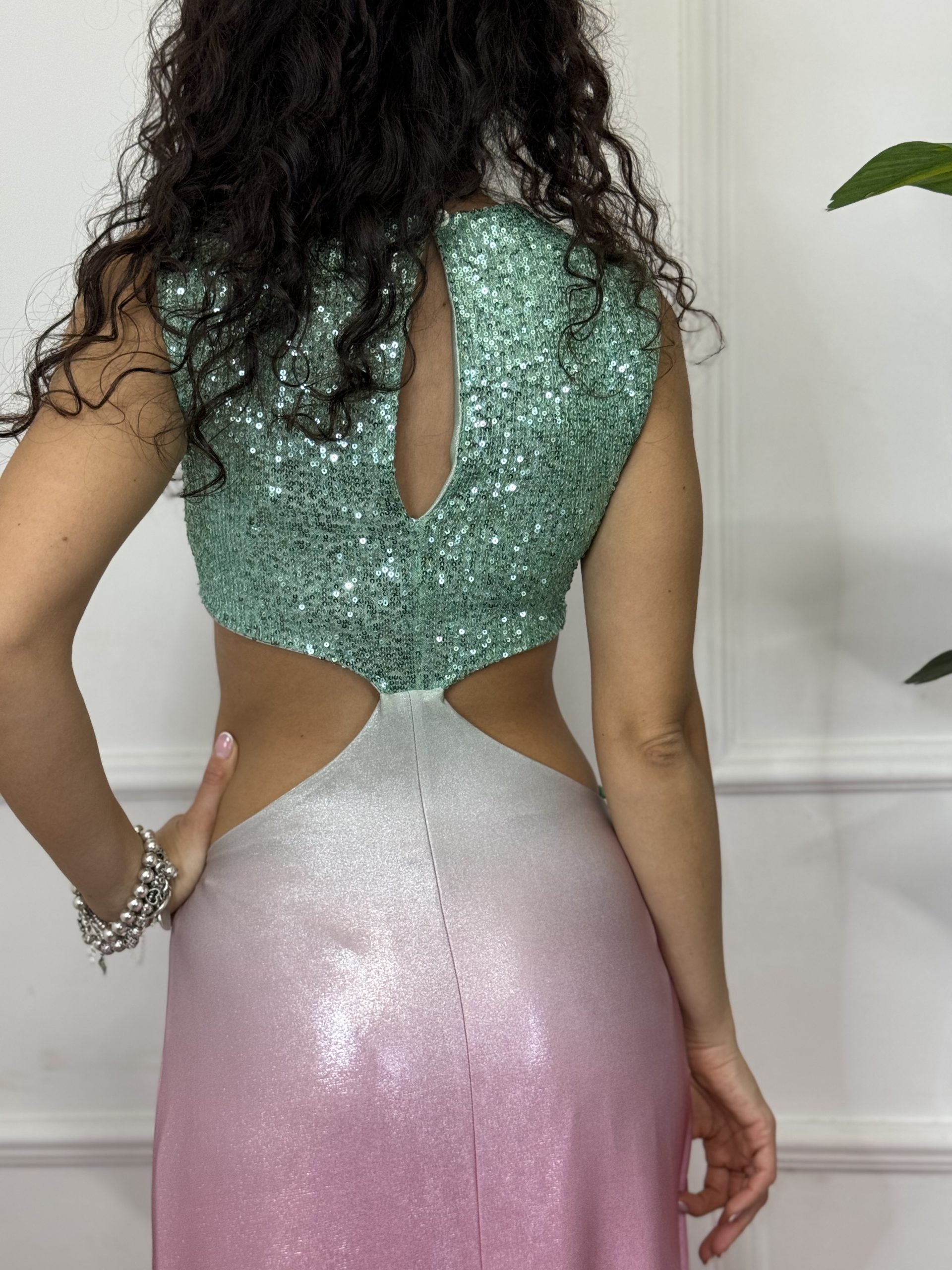 Dramee Abito Degradè Paillettes