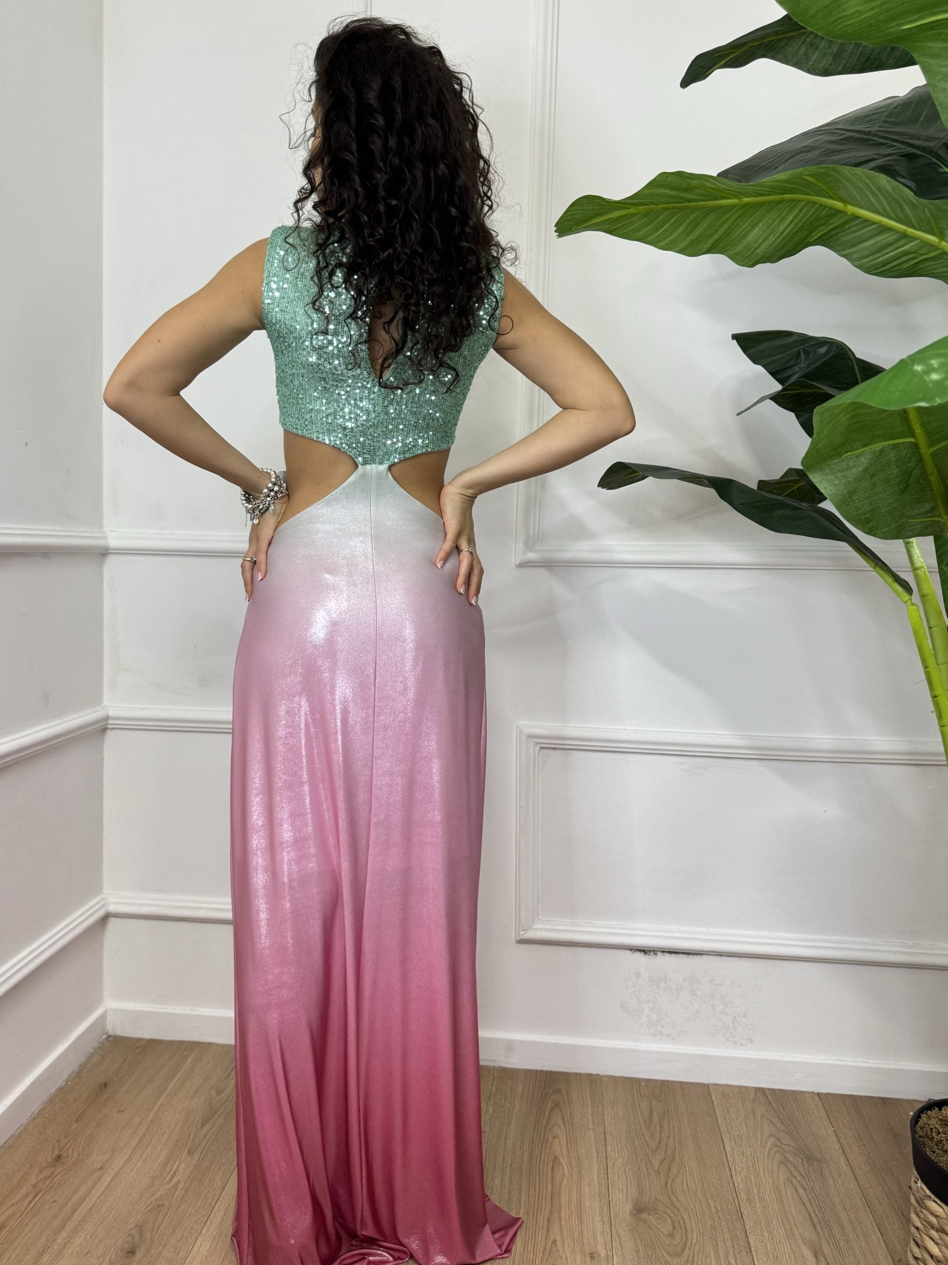 Dramee Abito Degradè Paillettes