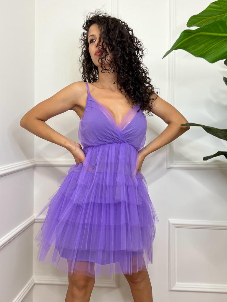 Pia B. Abito Balze Viola
