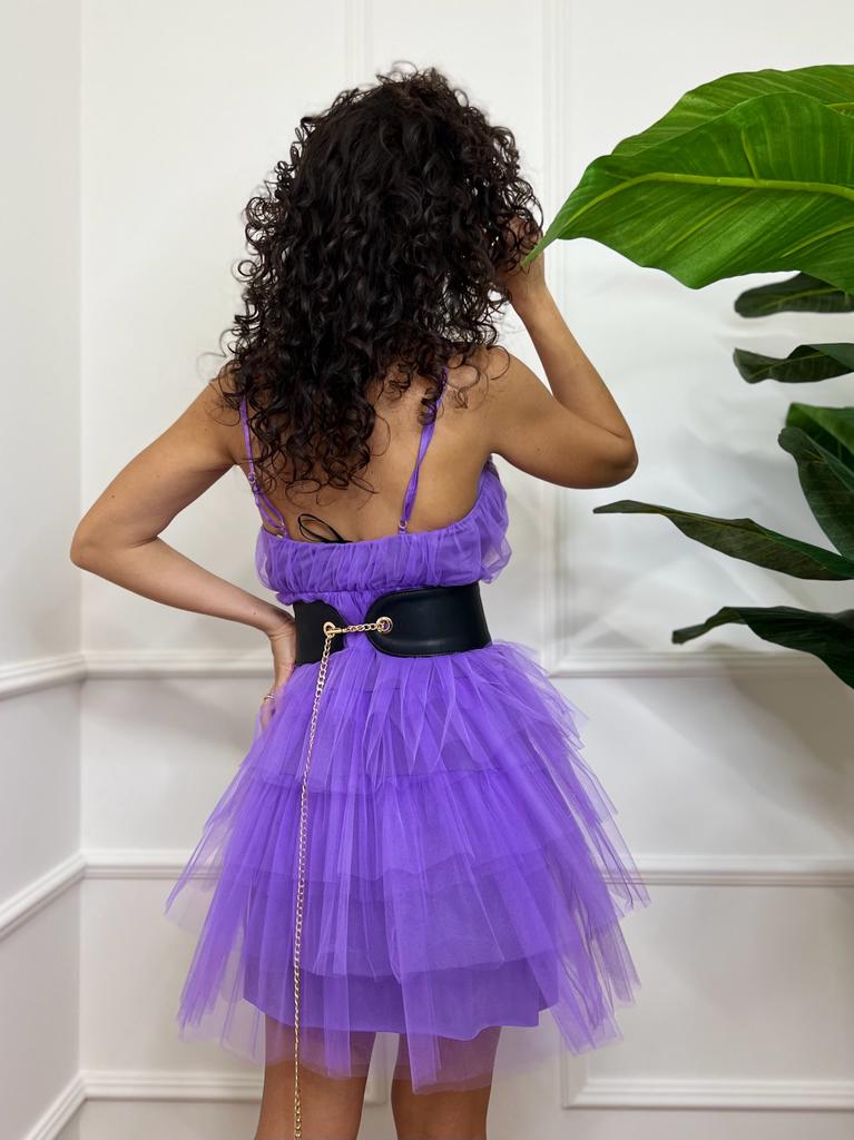 Pia B. Abito Balze Viola