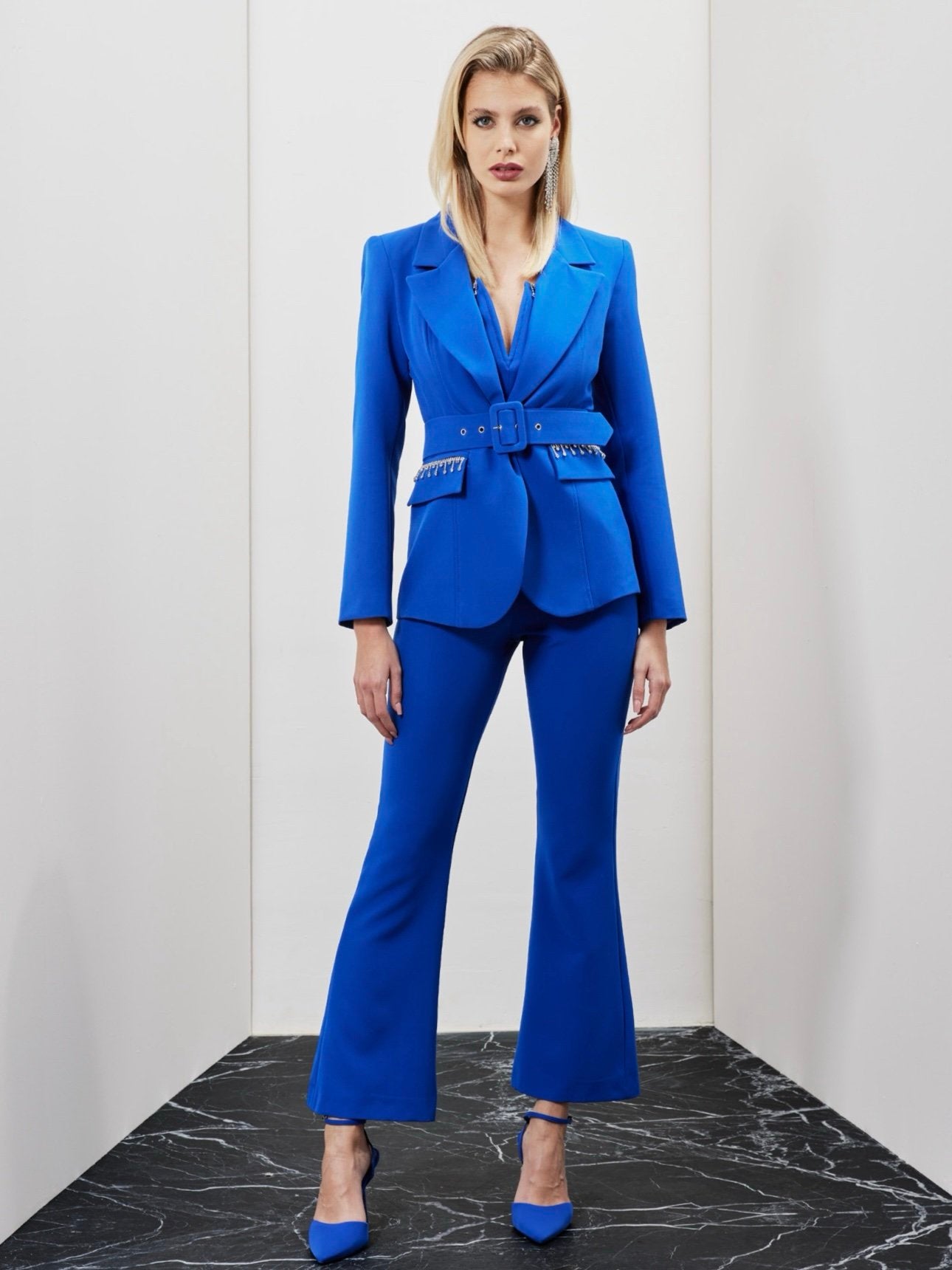 Dramèe Tailleur Blu Royal