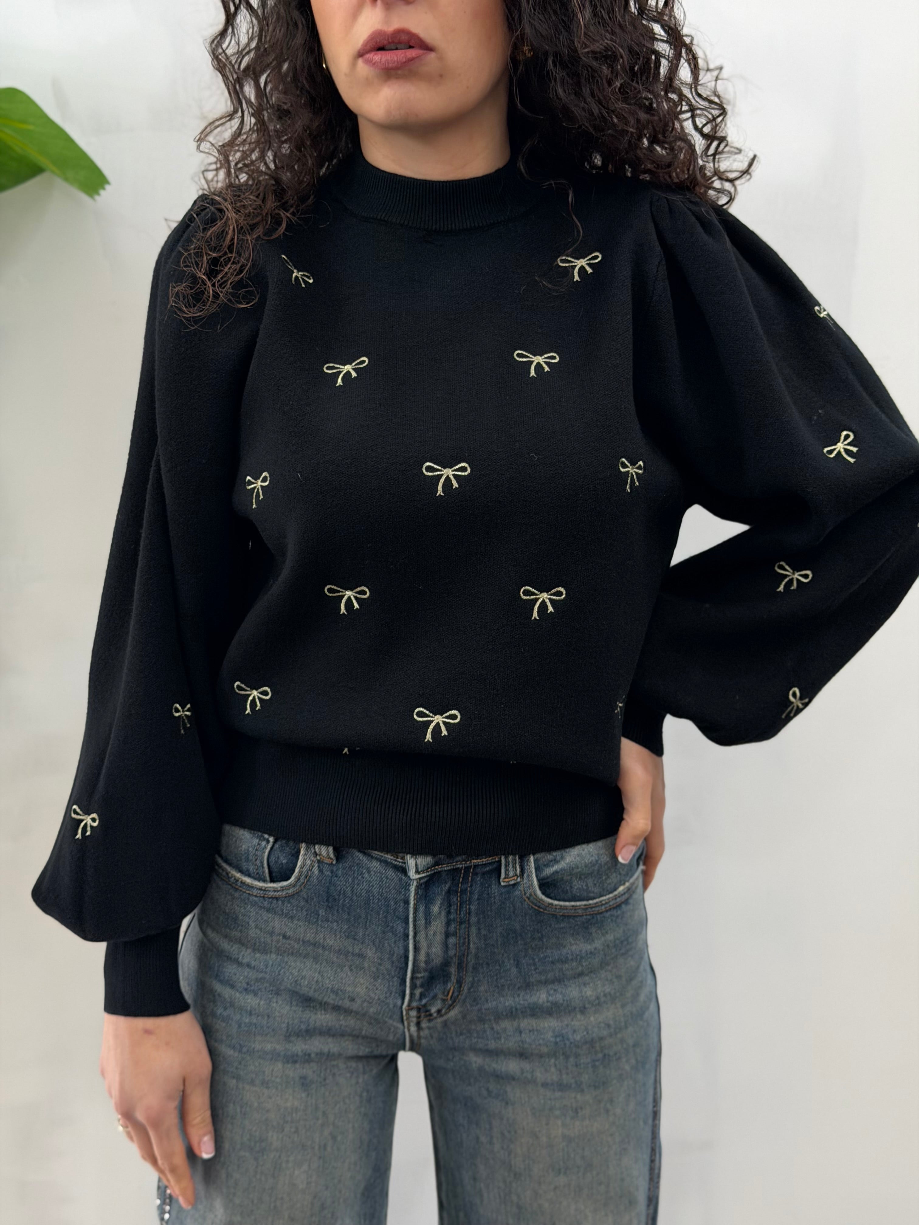 Pull Fiocchetti Nero