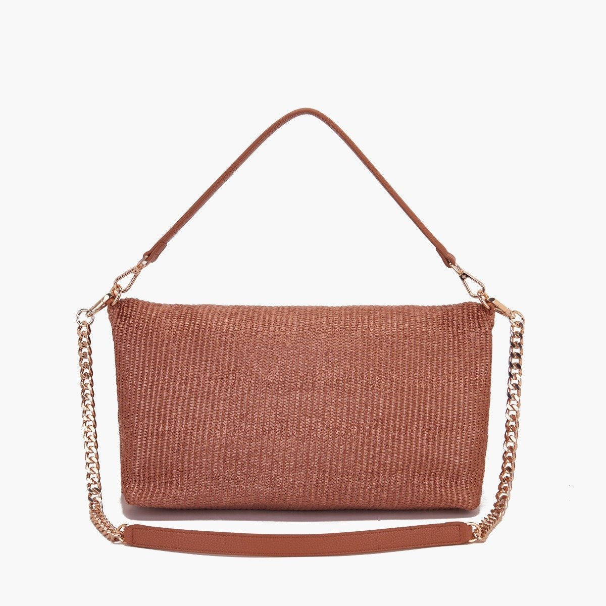La Carrie Shopping Raffia Cuoio