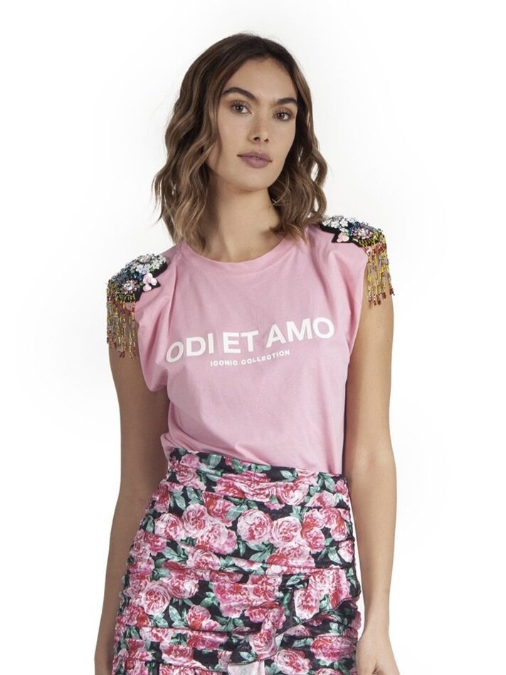 Odi et Amo T-shirt Patch Spalle