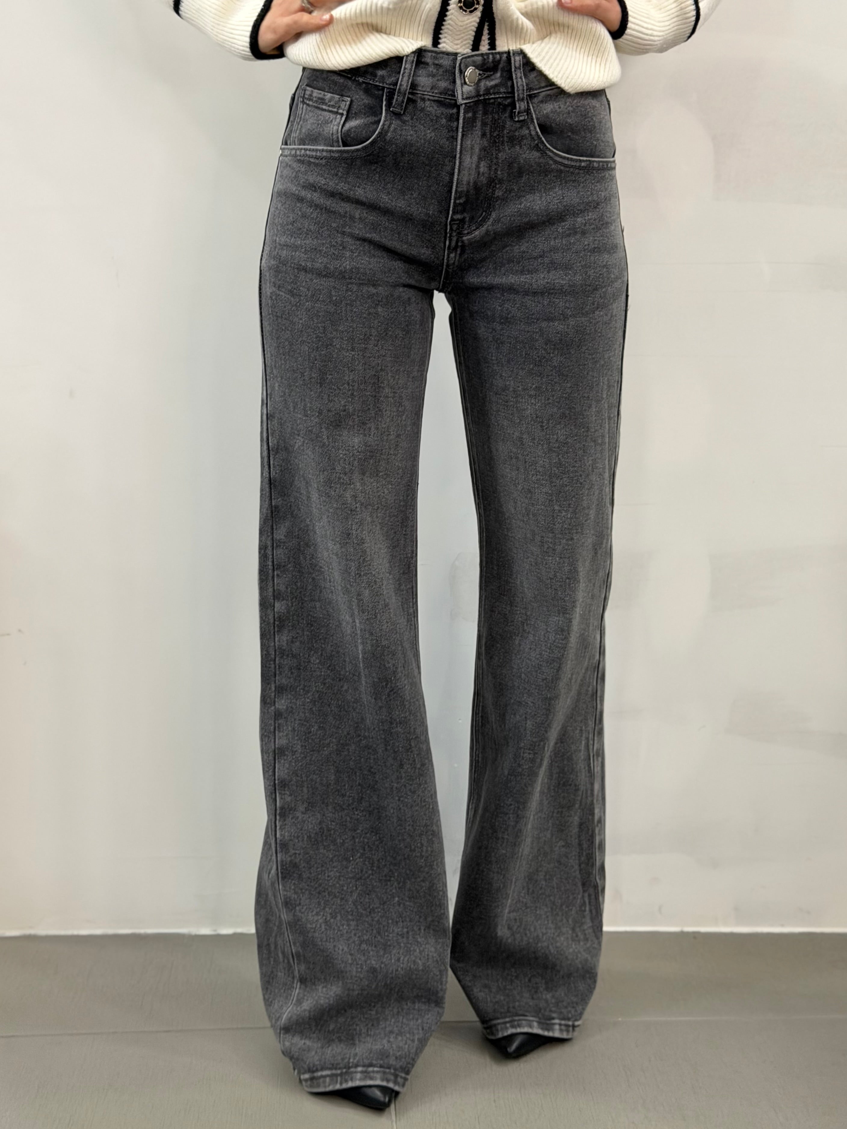 Jeans Palazzo Grey