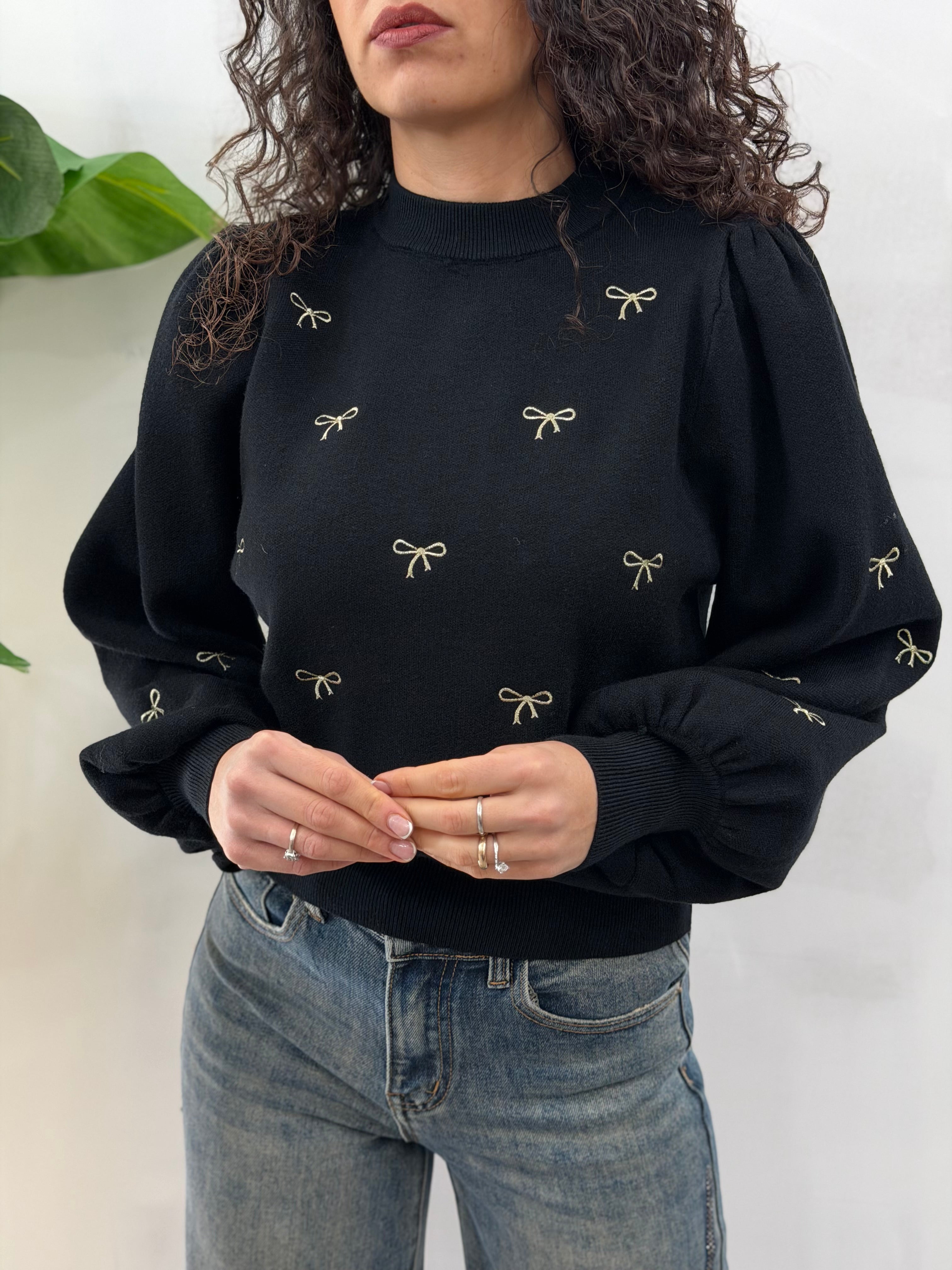Pull Fiocchetti Nero