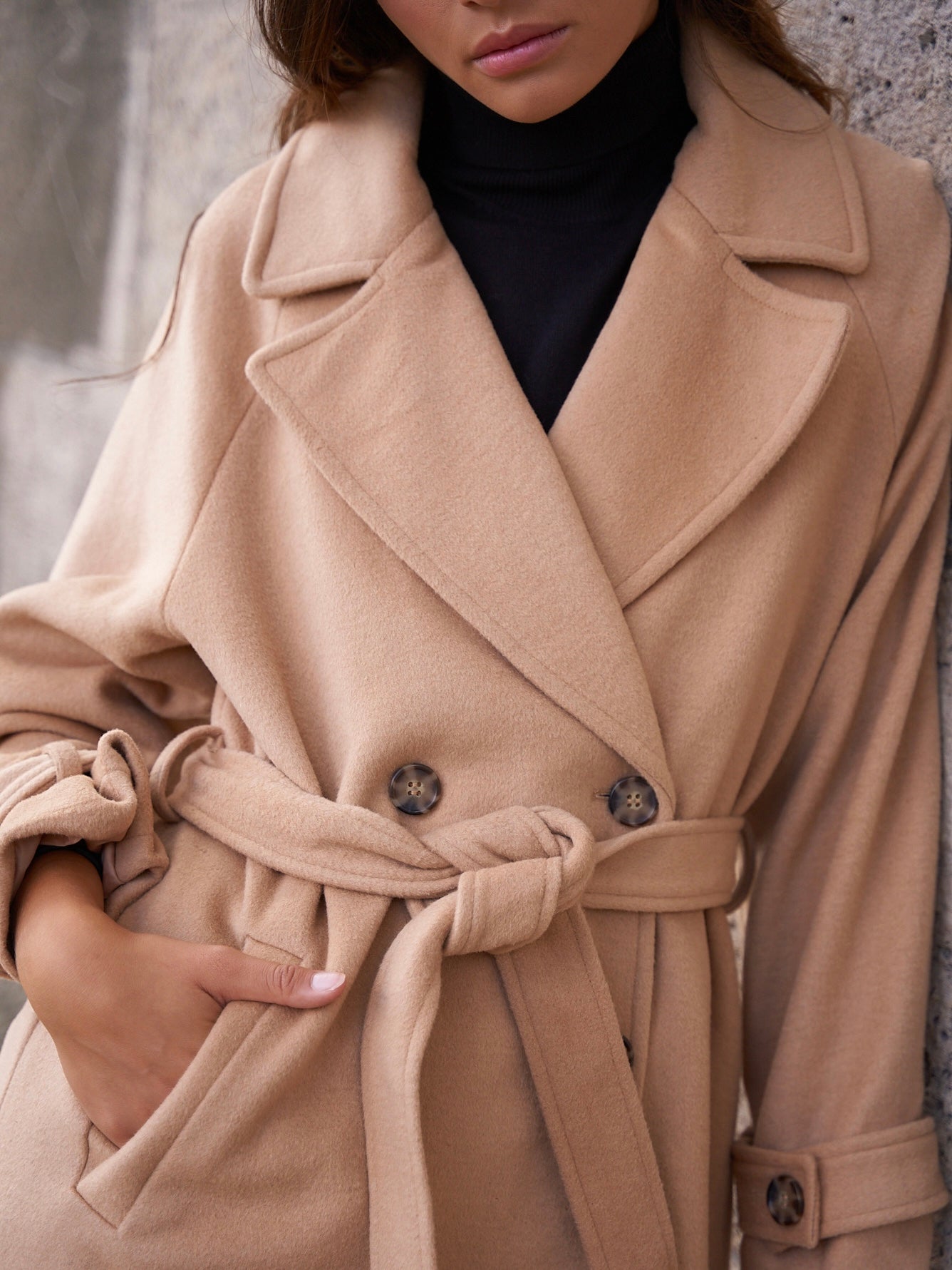 Cappotto Attentif Camel