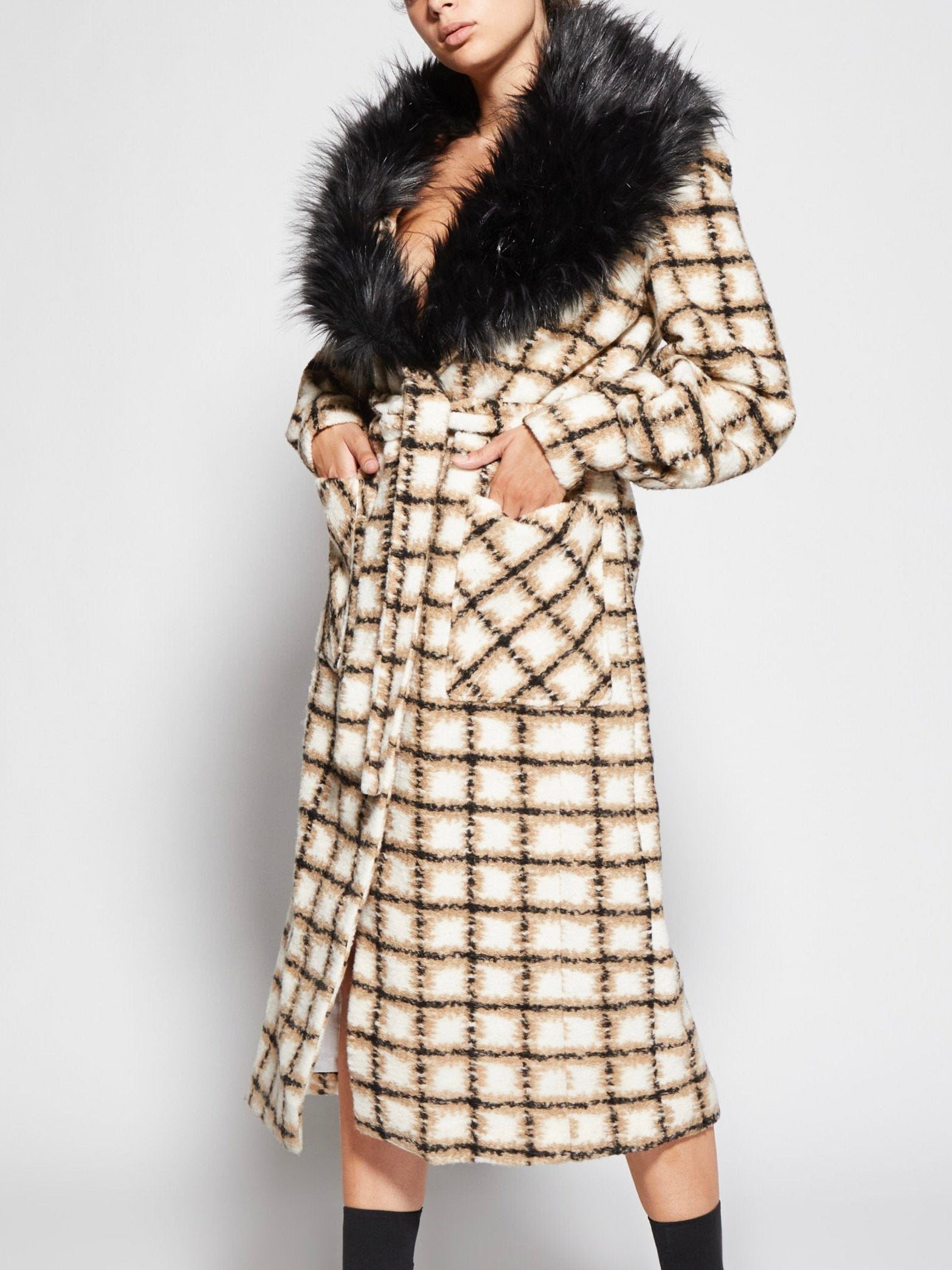 Giulia N. Cappotto Lungo Beige