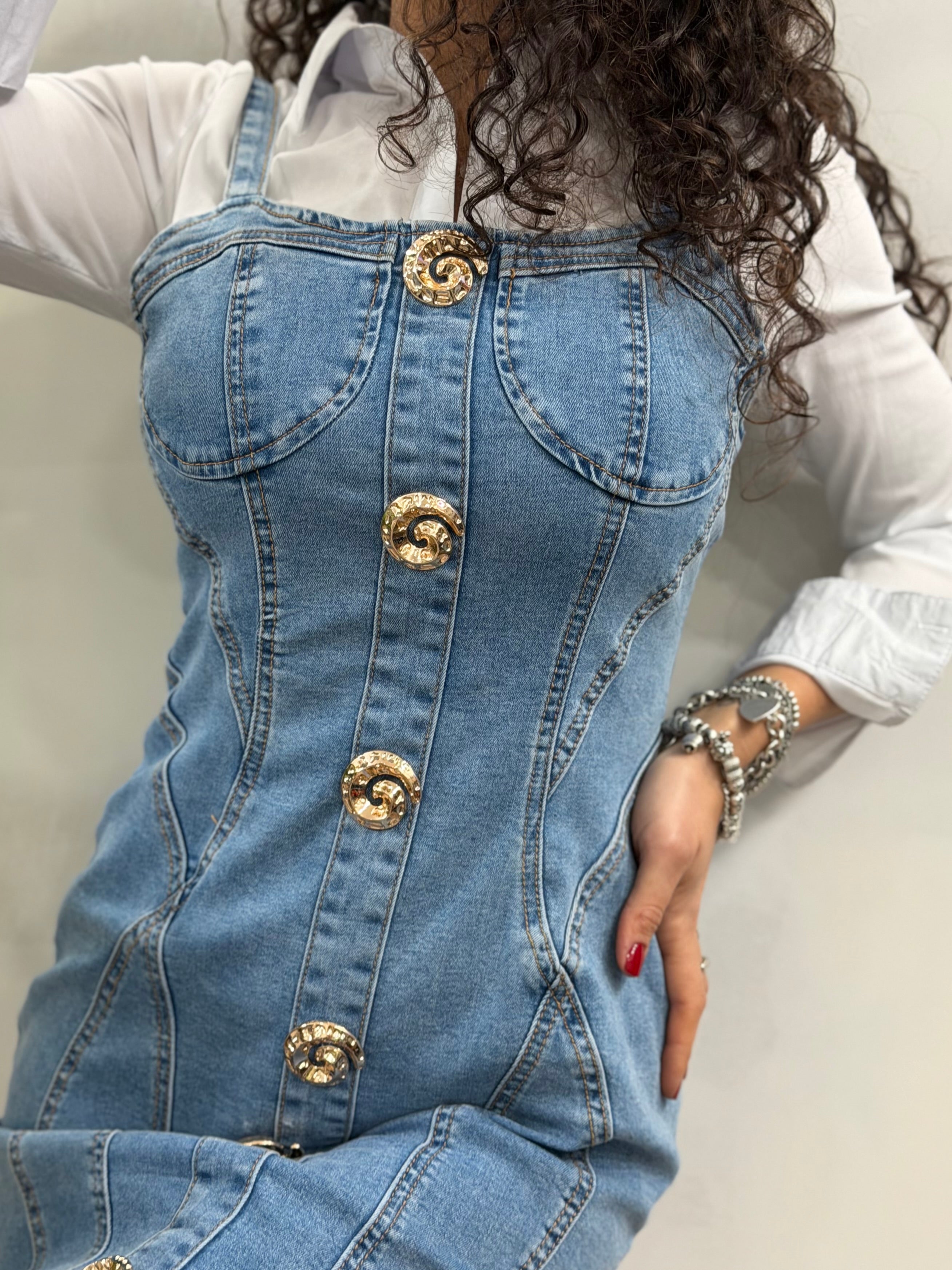 Abito Denim Conchiglia