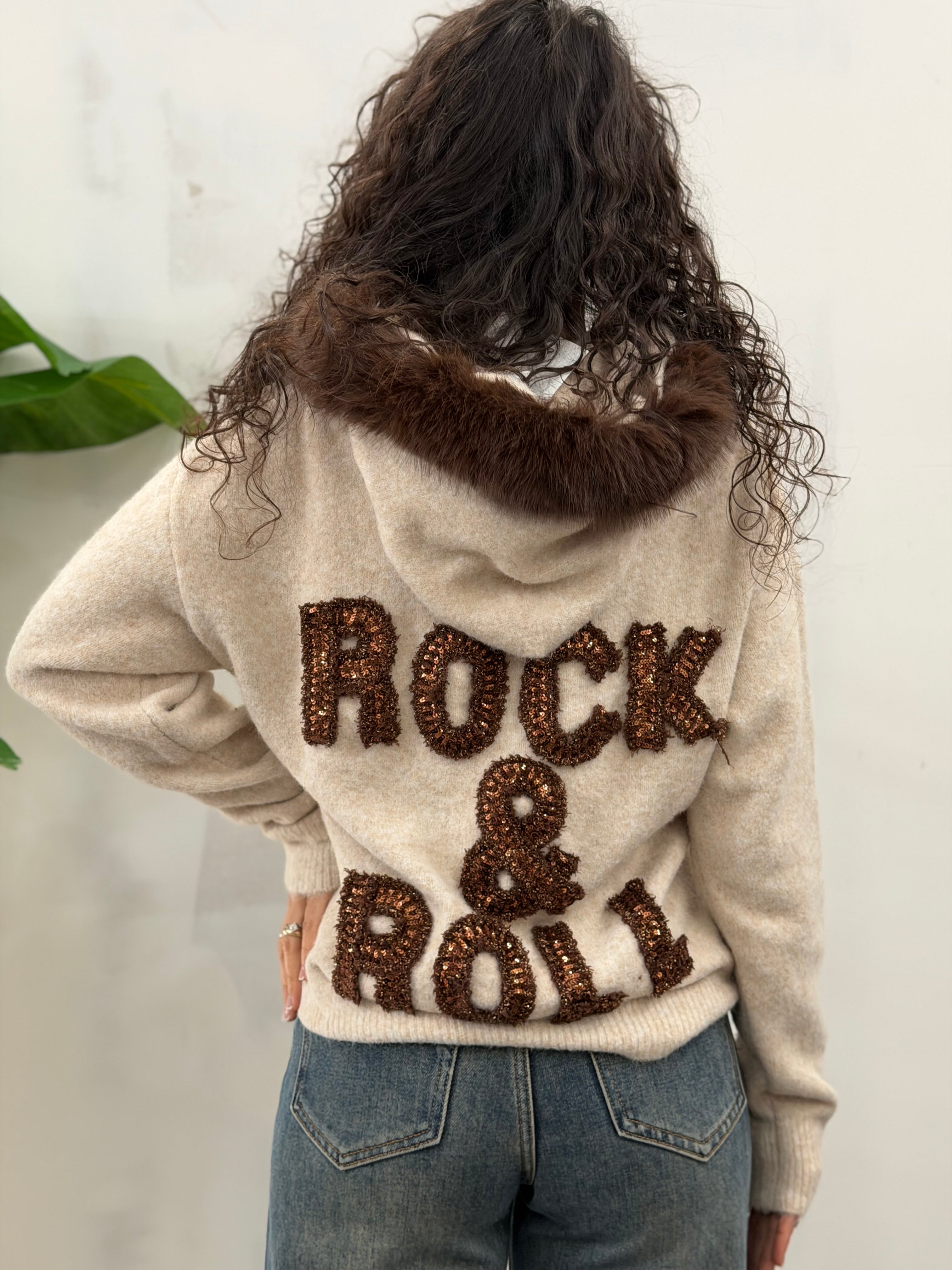 Maglione Rock&Roll Beige
