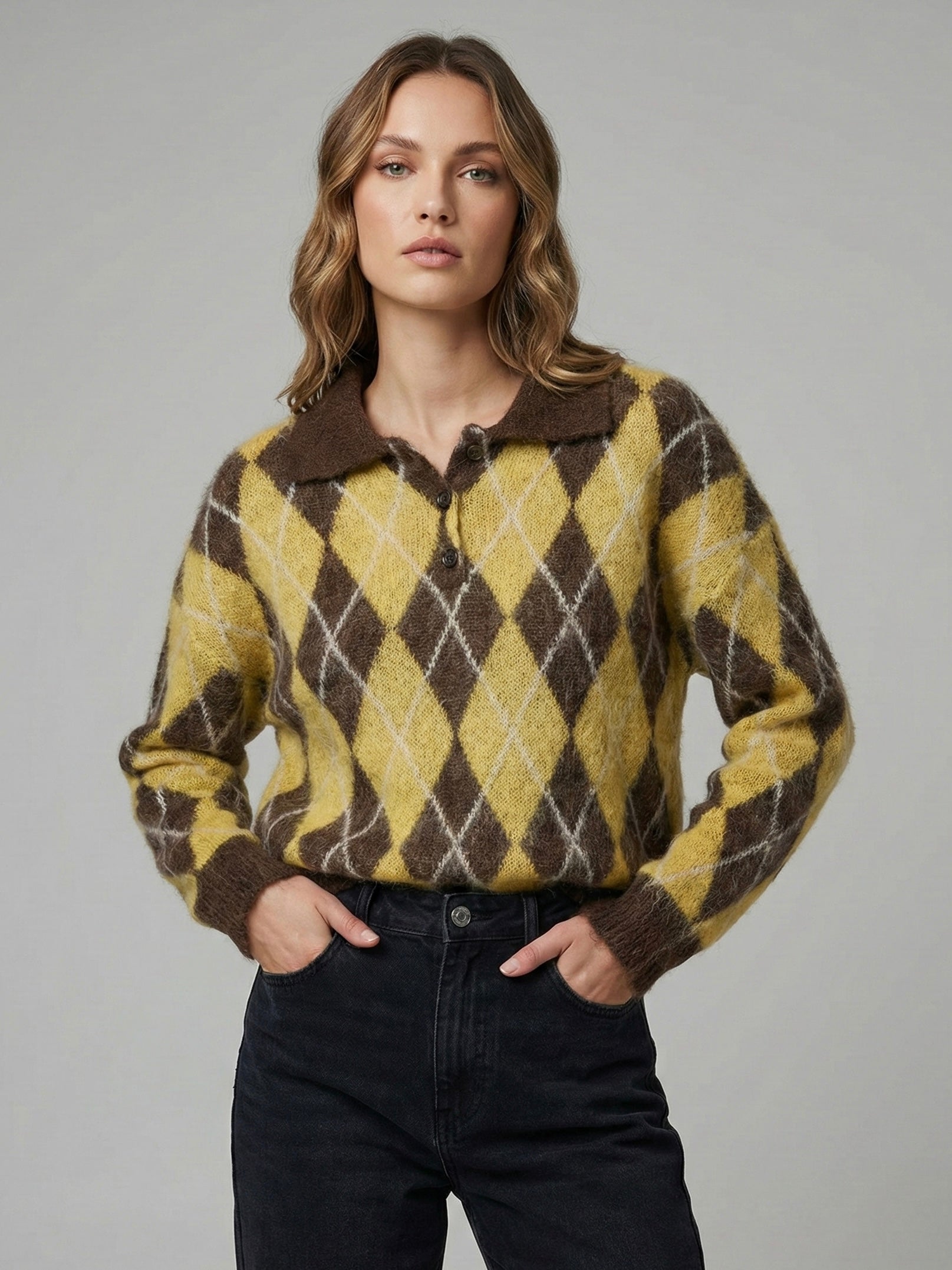 Pullover Rombi Giallo