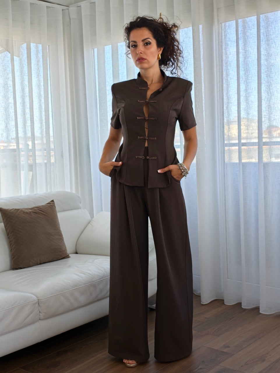 Coordinato Asian Marrone