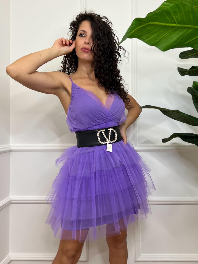 Pia B. Abito Balze Viola