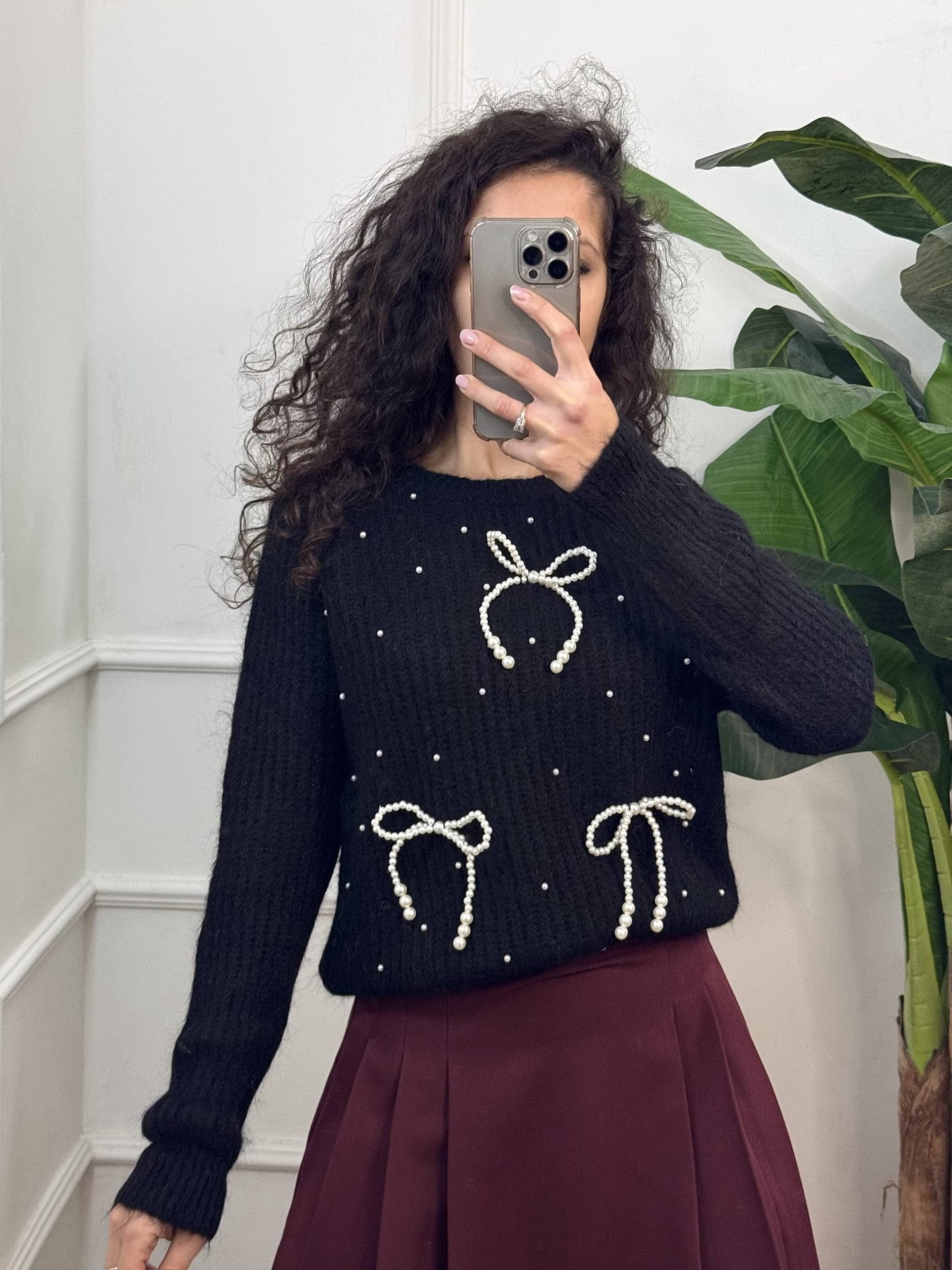AnyPlace Pull Perle Nero