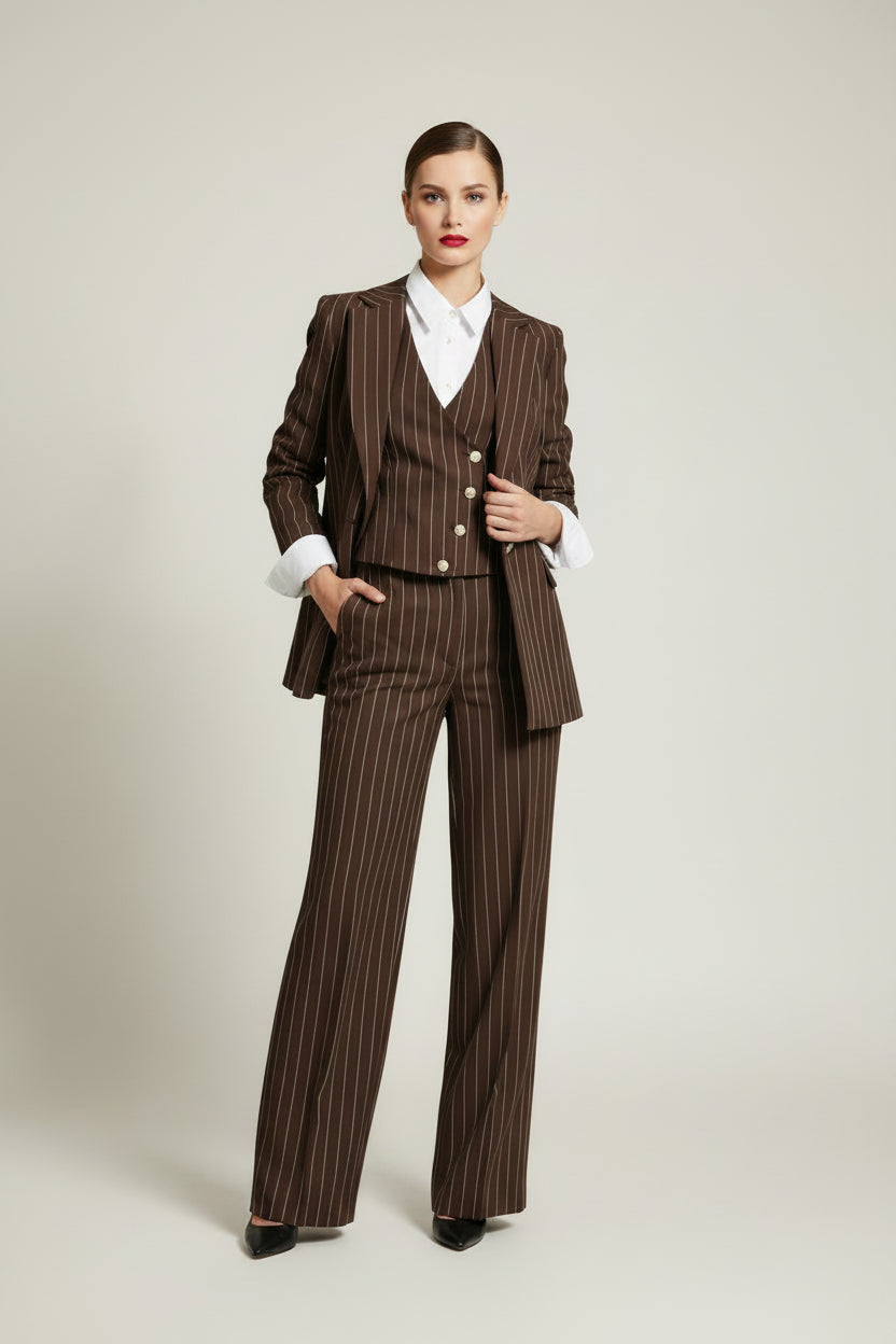 Tailleur 3 Pezzi Moka